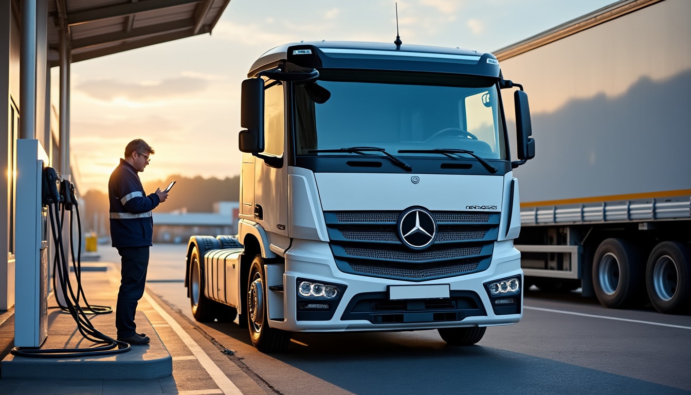 Camion Mercedes électrique : performance et autonomie pour le transport