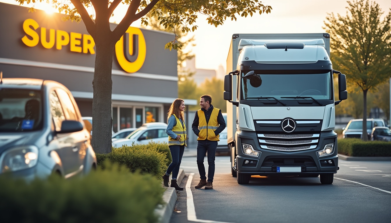 Illustration: Comprendre l’intérêt de louer un camion benne chez Super U