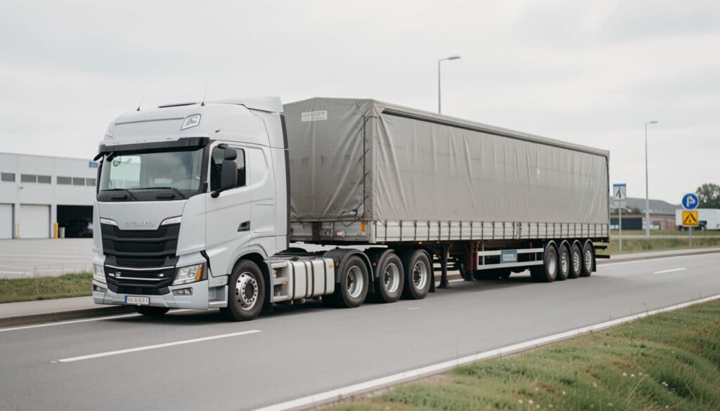 Camion avec remorque traditionnelle : dimensions et usages