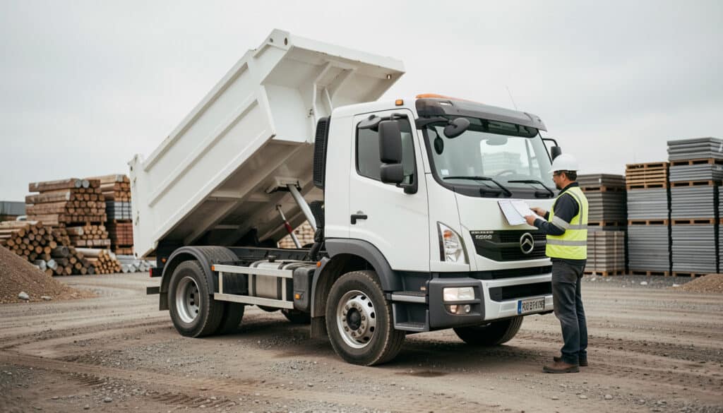 Location de camion benne pour chantier : bien choisir