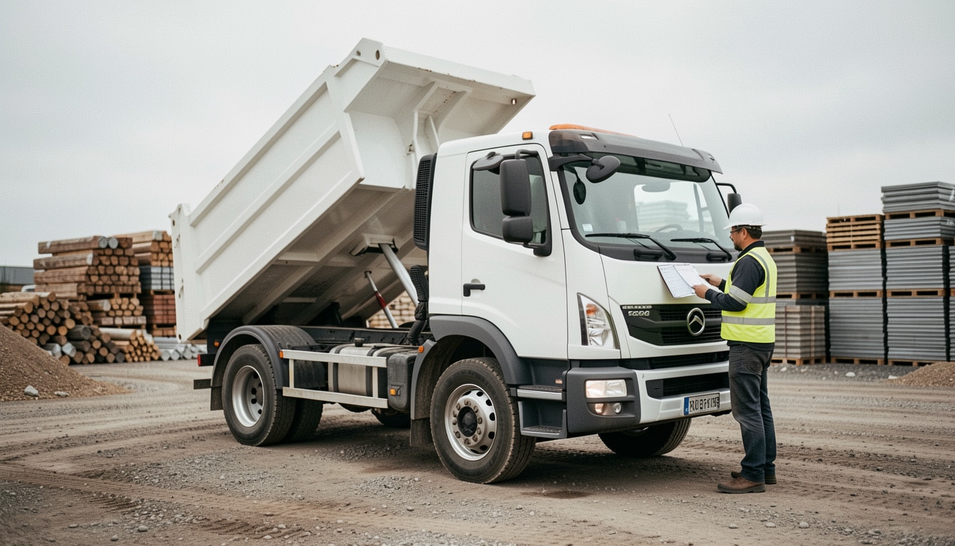 Location de camion benne pour chantier : bien choisir