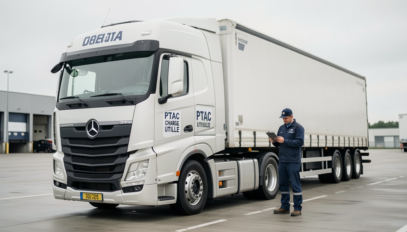 Poids d’un camion : tonnage, PTAC et charge utile